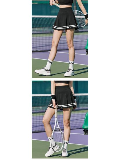 Women's Quick-Dry Pleated Sports Skirt: Anti-Exposure Golf, Fitness, Running, Tennis, Badminton Skirt