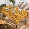 Autumn Harvest Rectangle Tablecloth for Table Decor Holiday Party Waterproof Reusable Table Cloth for Tables Kitchen Dining