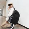 Schoolbag High-end Large-capacity Backpack Men's Backpack Versatile Solid Color Schoolbag Female College Student Junior High School Backpack Tide