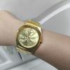 Men Gold Watches Top Brand Luxury Stainless Steel Watchband High Quality Male Clock Creative Design Date Wristwatch