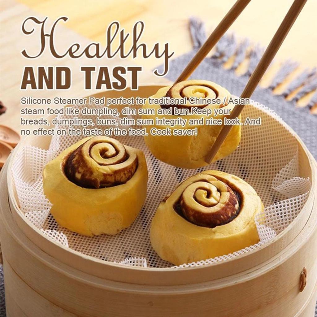 Silicone steamer pad Non-Stick Silicone Mat Steamer Pad Sum Paper Cooking Tools