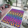 Colorful Leopard Art Print Carpet for Living Room Bedroom Sofa Creative Doormat Home Decor Area Rugged Non-slip Mat for Gifts