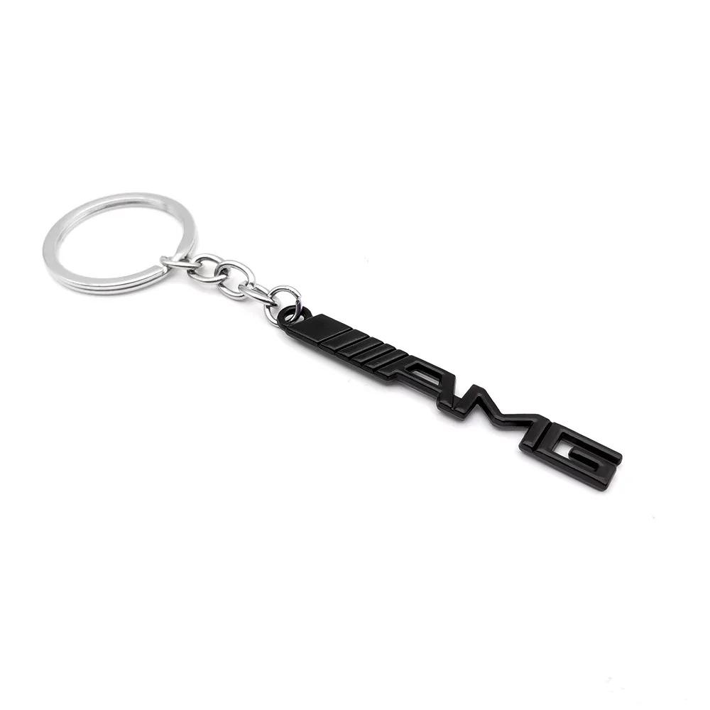 3D Metal Car Key Ring Pendant Leather Key Chain Accessories For Mercedes Benz W204 W205 W203 W211 W212 W213 W210 W124 W169 W176 CY9