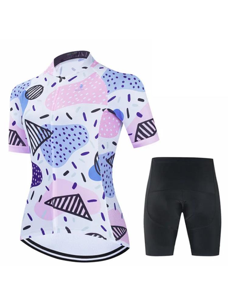 2026 Summer Breathable Cycling Suit, Spring Outdoor Sports  , Bicycle Women's Short-sleeved Overalls Suit, Simple, Breathable and Comfortable
