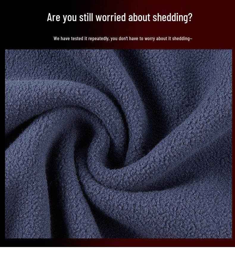 Men's Outdoor Stand Collar Fleece Jacket – Warm, Multi-Pocket, Autumn/Winter Casual Style