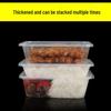 Disposable Round Transparent Plastic Food Containers with Lids