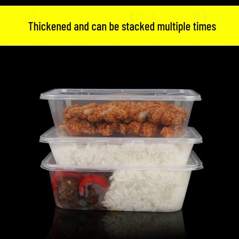 Disposable Round Transparent Plastic Food Containers with Lids