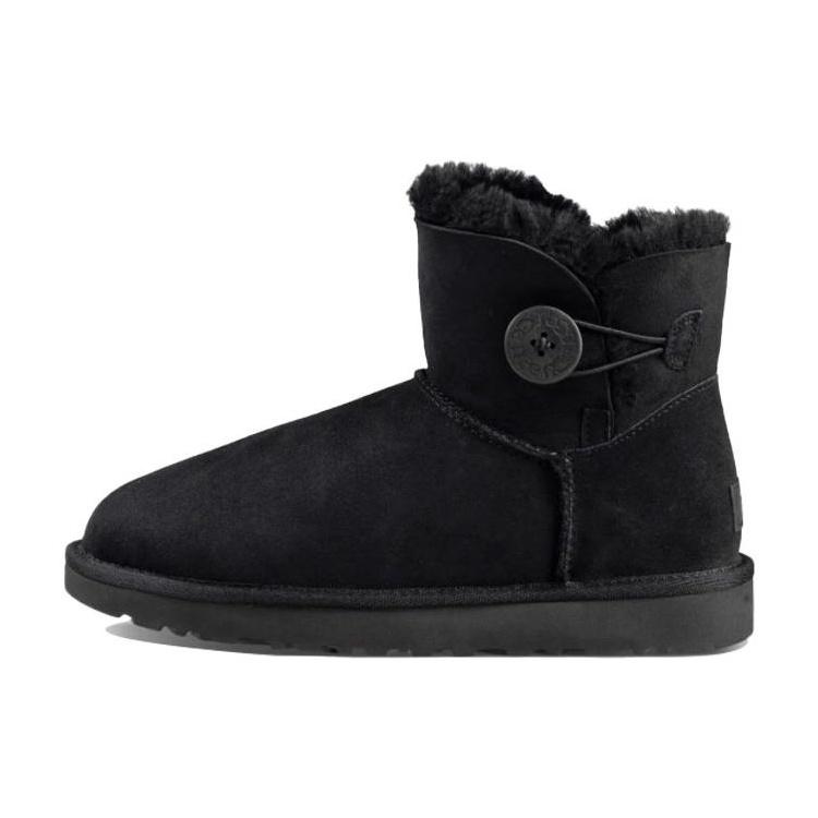 (WMNS) UGG Mini Bailey Button Boot  Black  Women s 1016422-BLK EU 36