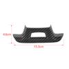 Car Steering Wheel Lower Trim Cover with Hole Fits Chevy Camaro 16+ Carbon Fiber