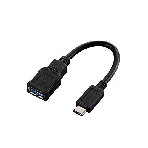 Elecom USB Cable Type C Conversion Cable (USB A To USB C) USB3.1 (Gen1) Compliant 3A Output Max 5Gbps Black USB3-AFCM01BK