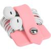 Silicone Earphone Organizer Earphone Wrap Winder Headphone Cord Organizer Wrap Winder Manager/Cable Winder(Pink, 1 Piece)