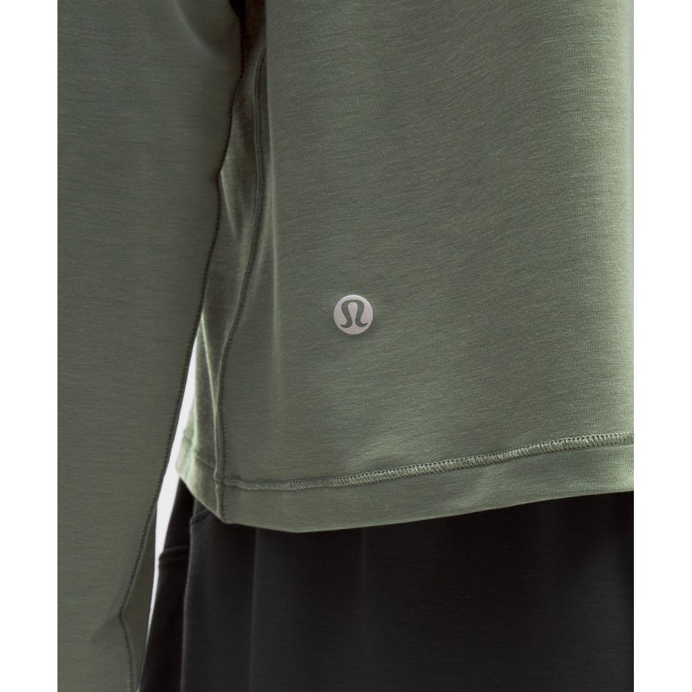 Lululemon Jersey Training Long Sleeve Shirt Wordmark Willow Leaf