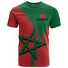 Summer Round Neck 3D Morocco Map Printed Top Fashionable Casual Short Sleeved Men's T-shirts