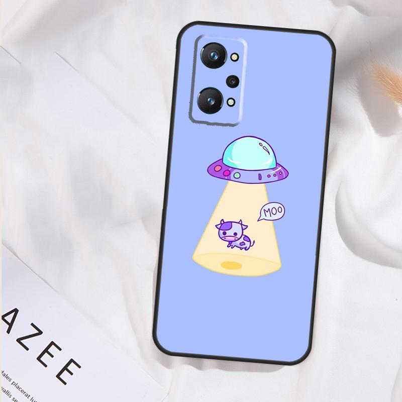 Cute Cow Moo Case For Realme GT7 Pro GT6 11 12 13 14 15 Pro Plus C55 C53 C35 C33 C61 C65 C67 C53 C71 C75