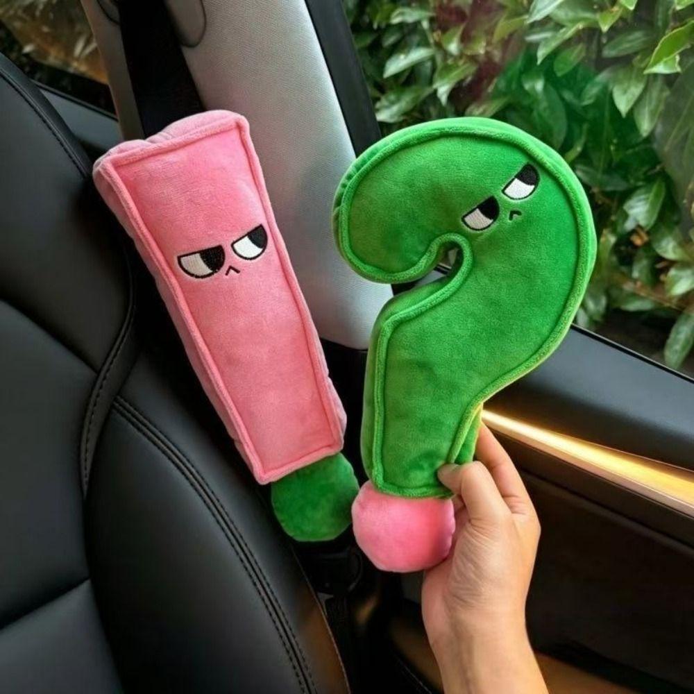 Novelty Long Strip Plush Pillow Soft Car Seat Protector Cute Stuffed Toy Car Seat