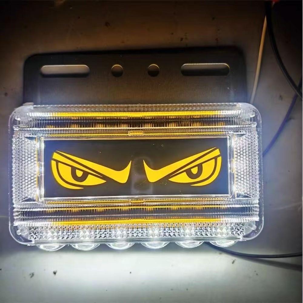 

Multi-Mode Devil s Eye Truck Light Universal Side Signal Light Safety Warning Lamps Car Decor 12-24V жовтий