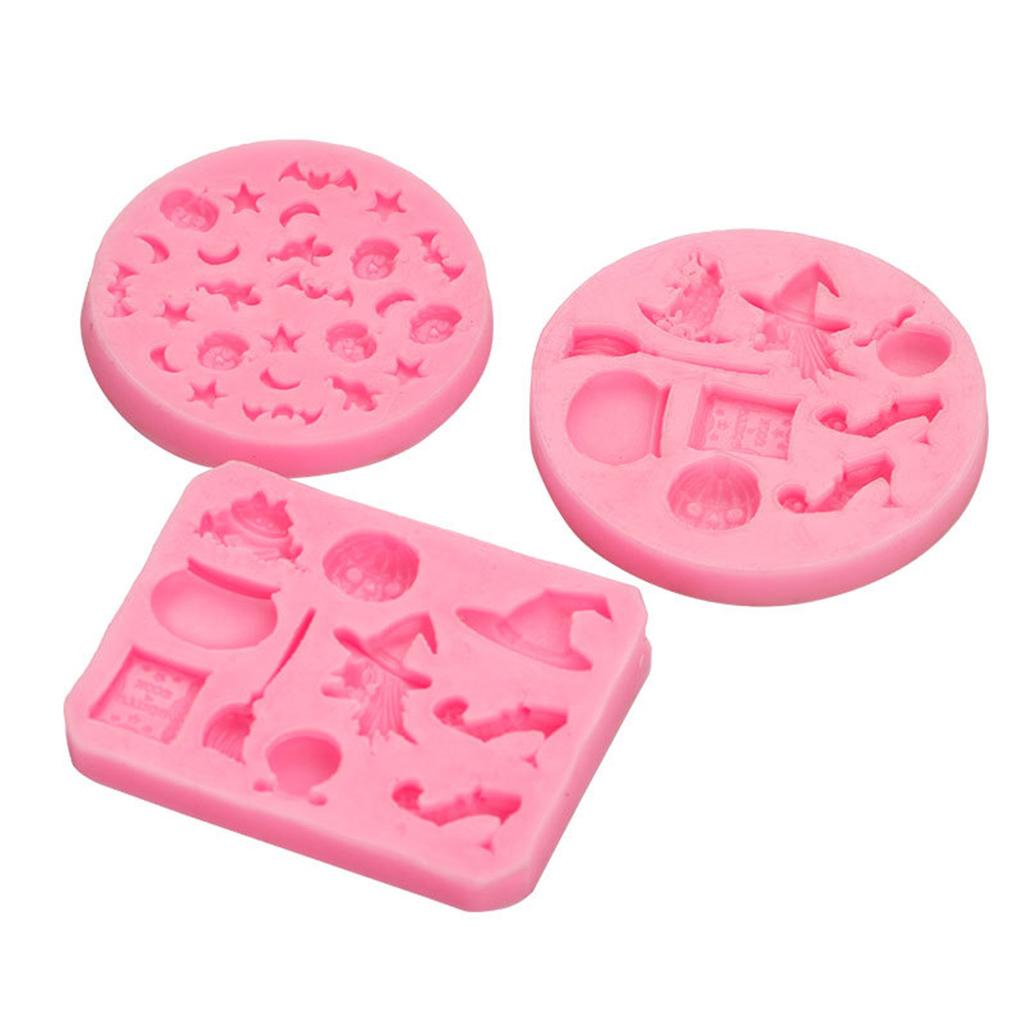 Silicone Halloween Styles Shape Moulds for Halloween Festival Fondants Cake Mold
