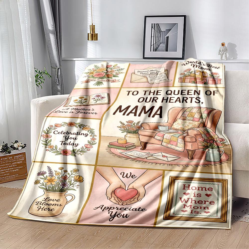 Mother's Love And Strength Blanket Suitable for sofas,travel, living rooms also a good gift for friends and family Suitable for all seasons.