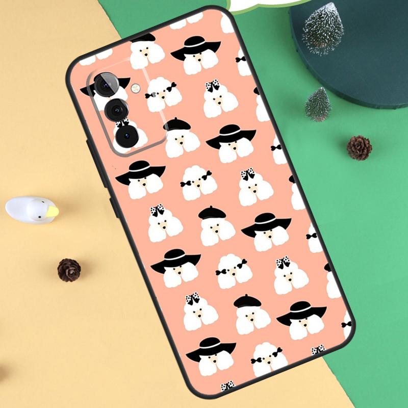 Poodle Dog Case For Samsung Galaxy A32 A52 A12 A14 A34 A54 A51 A71 A15 A25 A35 A55 A53 A33 A13 Cover