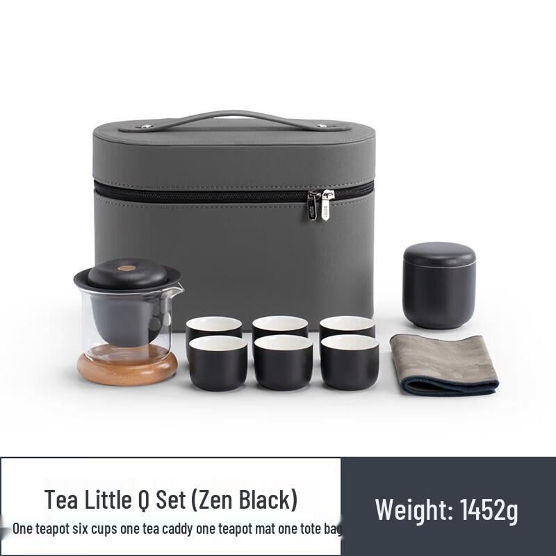 Nanshan Mr. Portable Outdoor Ceramic Side-Handle Tea Set