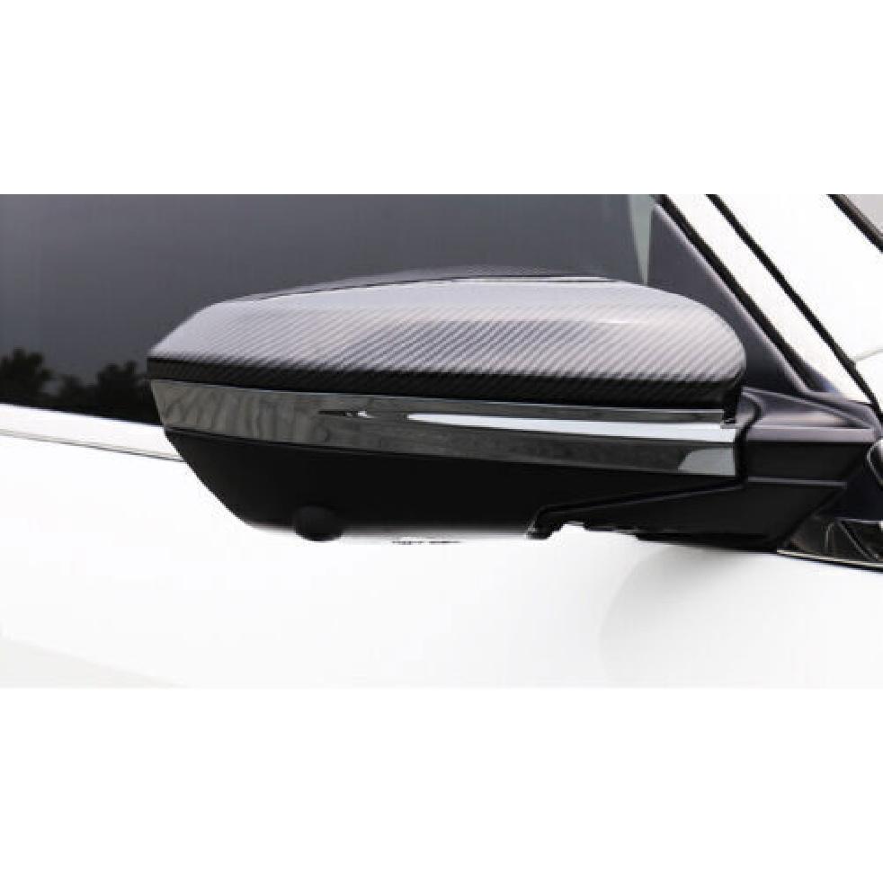 2X Fit For Honda Civic Rearview Mirror Decor Strip 2016-2021 Trim Black Titanium