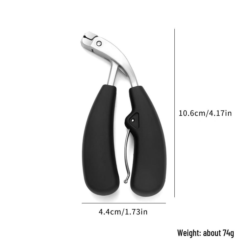 Curved Large Opening Nail Clipper with Anti-Splash & Storage