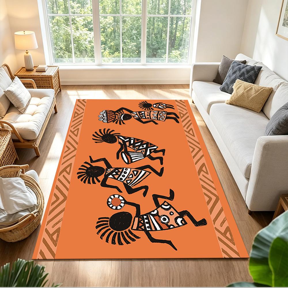 African Heritage And Tradition Non-Slip Home Carpet Design for Office Decor Living Room Bedroom Gift