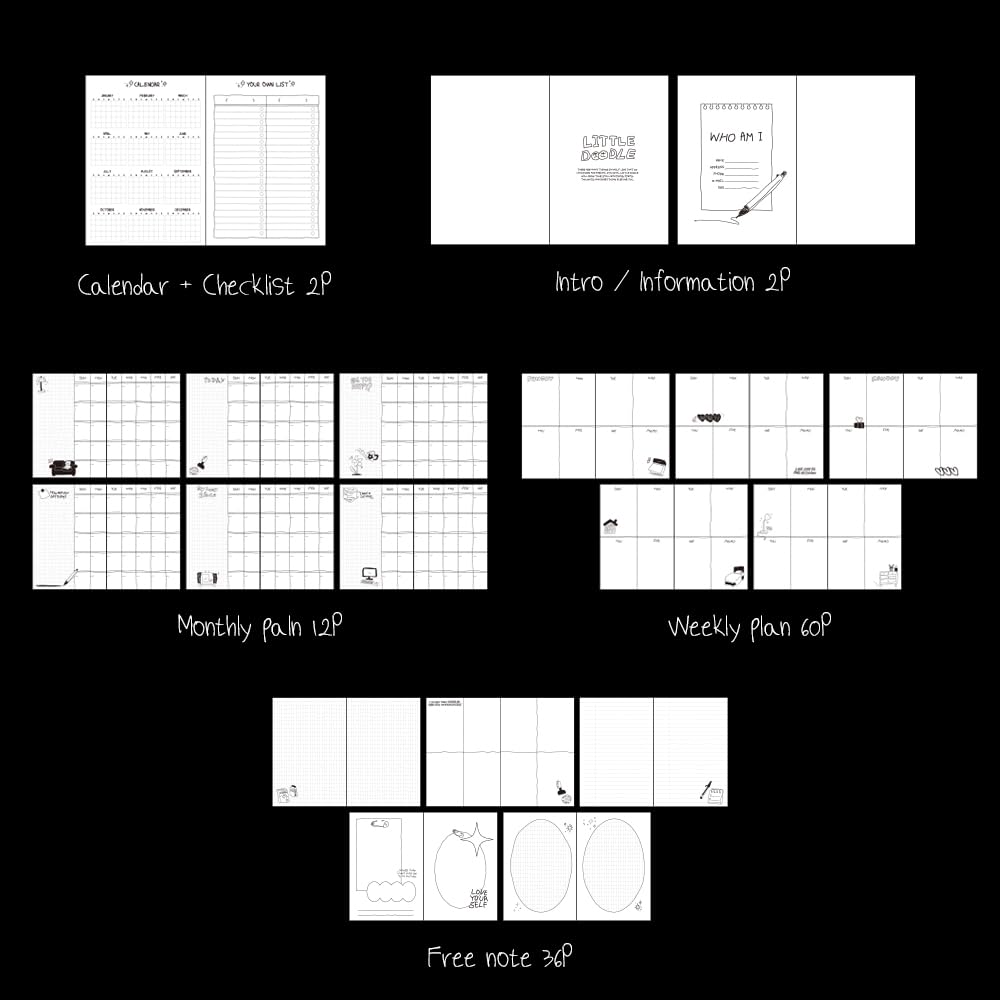 Monolike B6 Little Doodle Diary 6-Month Planner, 07. Tools Little Doodle Diary 07. Tools - Academic Planner, Weekly & Monthly Planner