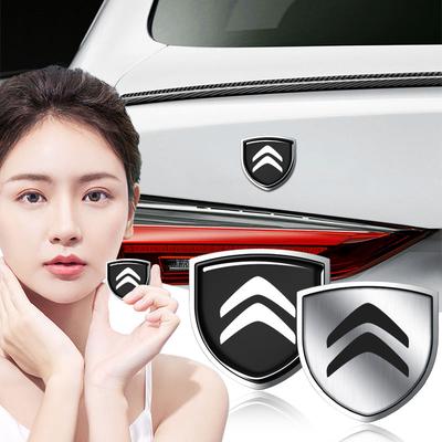 1Pcs Metal Auto Door Shield Emblem Car Body Badge 3D Sticker Styling For C2 C3 C4 C5 X7 C8 C4L DS3 DS4 DS5LS DS6
