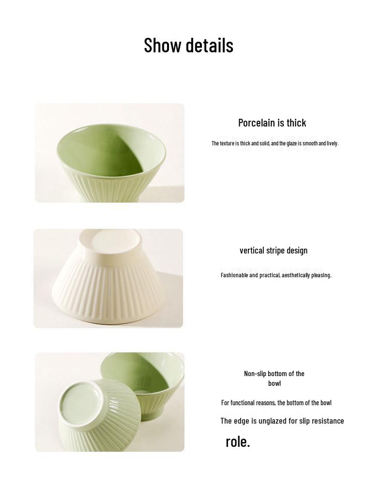 Nordic Cream Style 5-Inch Ceramic Straw Hat Bowl - Small Soup/Eating Bowl