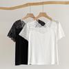 Lace-Trimmed Short Sleeve Pajamas - Women's Spring/Summer Homewear.