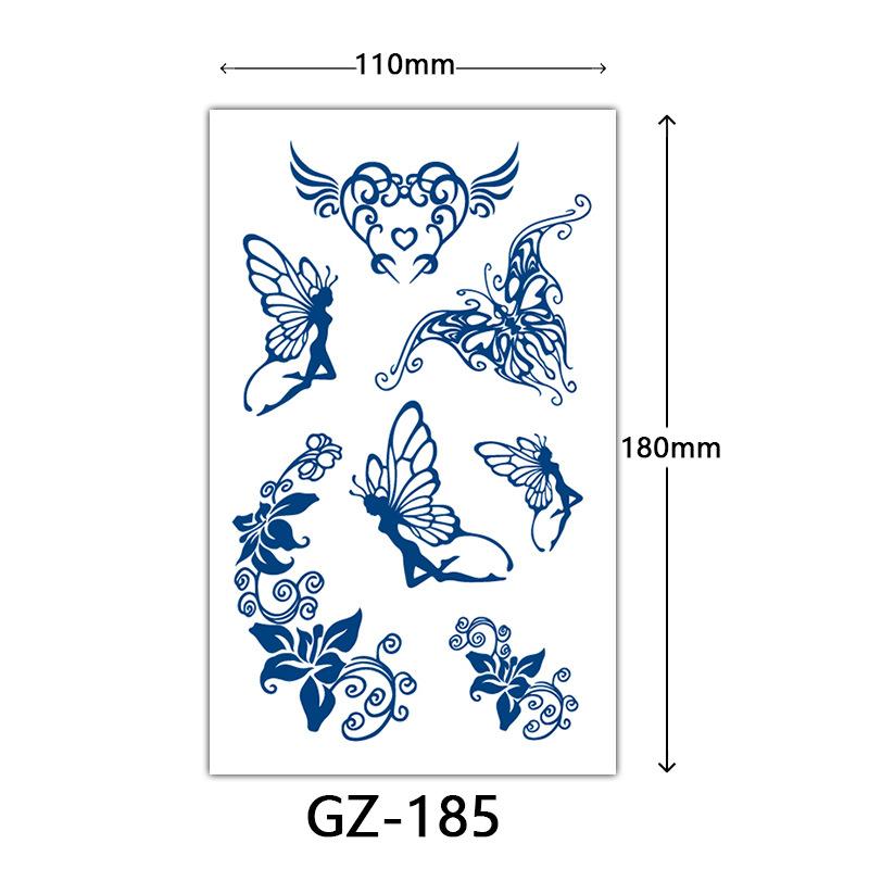 Herbal Semi-Permanent Tattoo Sticker, Animal English Totem Tattoo Sticker, Sweat-Proof Waterproof Tattoo