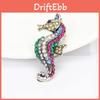 Marine Life Brooch Alloy Retro Seahorse Jewelry Accessory For Men And Women
