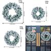 Trendy Christmas Wreath 2023 Snowy Pvc Vine Wreath For Festive Decor Small Medium And Large Sizes
