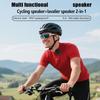 Sxhlseller Wearable Bluetooth Speaker, Portable Speaker with Built-in Clamp, 3W HD Sound, IPX7 Waterproof, Magnetic Mount, 5.4" Speed, for Cycling, Gy