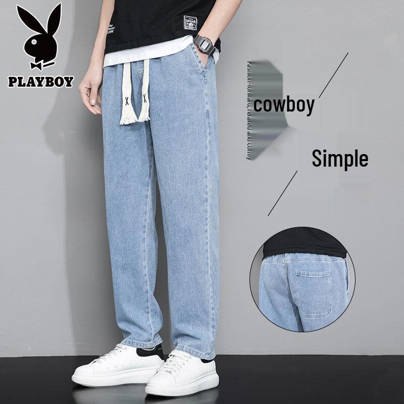 PLAYBOY Men's 2026 Autumn Straight Loose Fit Jeans