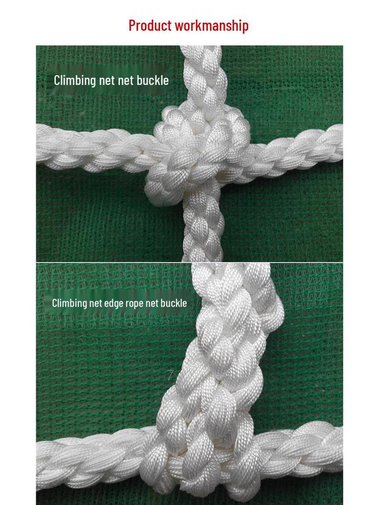 9P1E Kinderklimnet voor buiten: Veiligheidsleuning voor hangbrug met touwnet voor kleuters