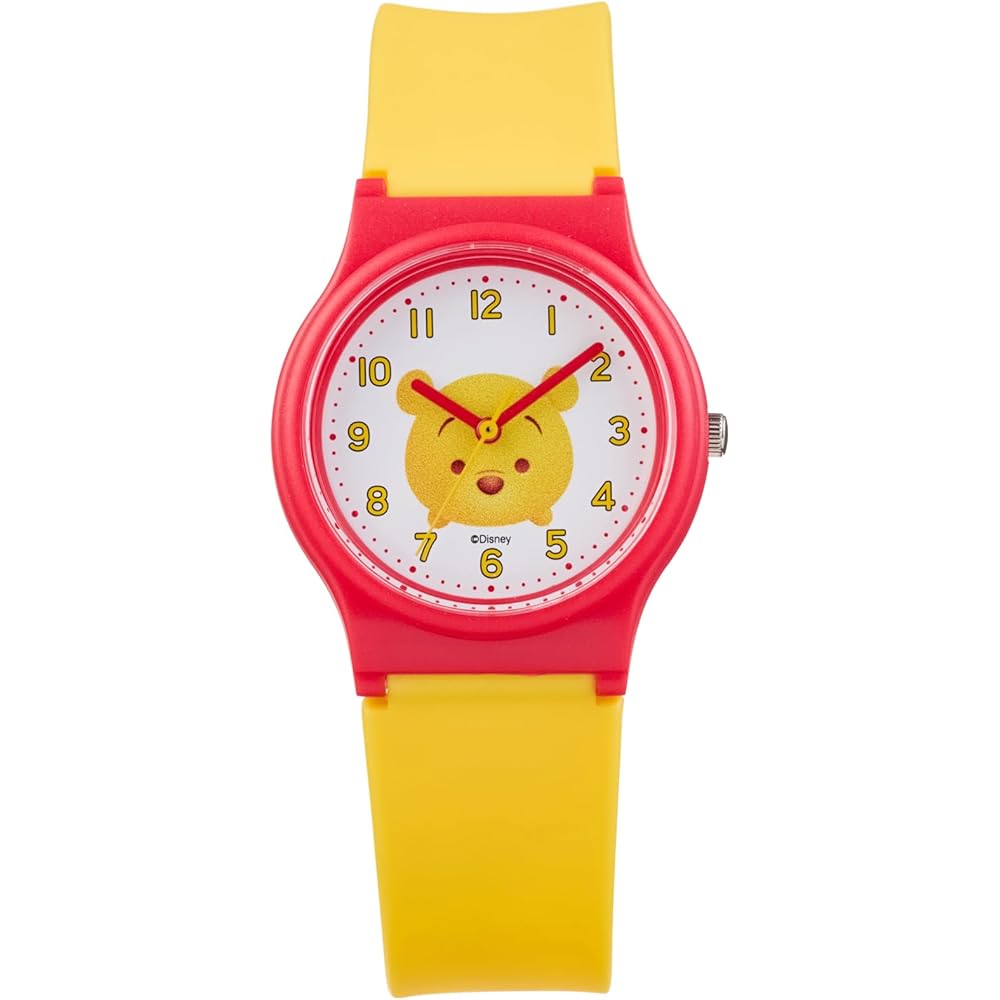 Citizen QQ Analog Watch Disney Tsum Tsum Waterproof Pooh Design with Urethane Strap