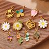 Stainless Steel Cactus Daisy Pendant Charm for DIY Bracelets & Necklaces