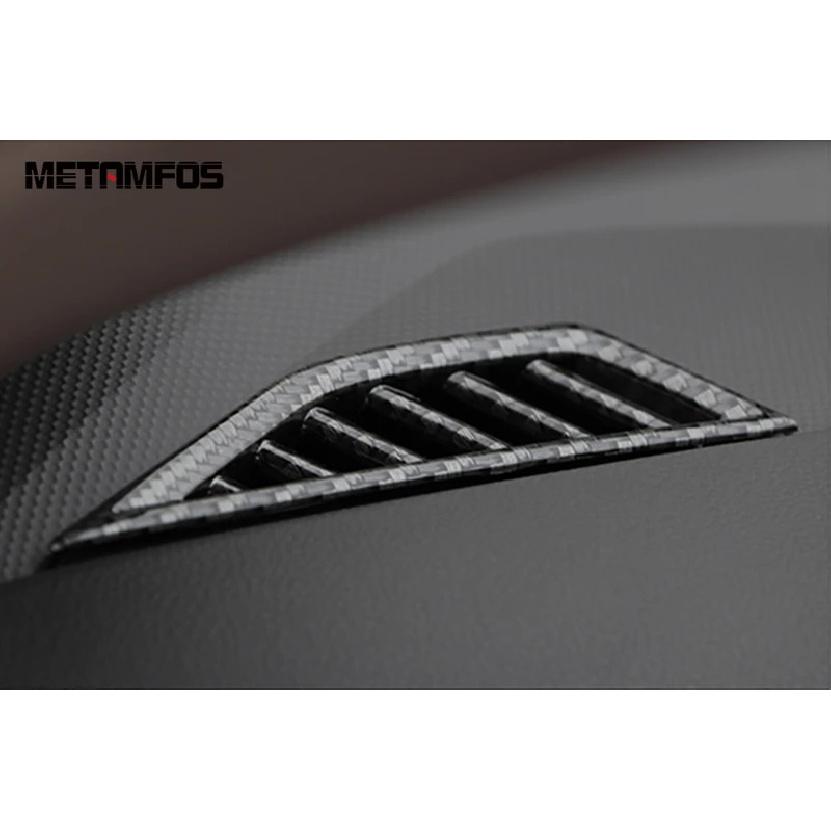 Front Air Condition Vent Outlet Cover Trim For Volkswagen VW Tiguan 2017-  Carbon Fiber Interior Accessories Car Styling