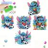 6Pcs Little Football Player Diamond Art Fridge Magnet Diamond Painting Refrigerator Magnet Diamond Painting Fridge Magnet for Adults Beginners