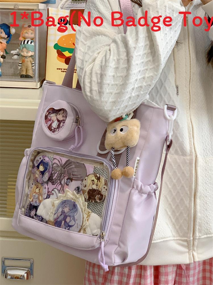 Youth Campus Fashion Crossbody Bag With Multiple Shoulder Straps For Casual Outings