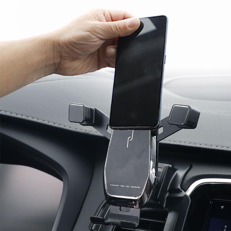 Car Phone Holder Air Vent Clip Clamp Mobile Phone Holders for Volvo XC90 Accessories 2015 2016 2017 2018 2019 2020 2021 2022