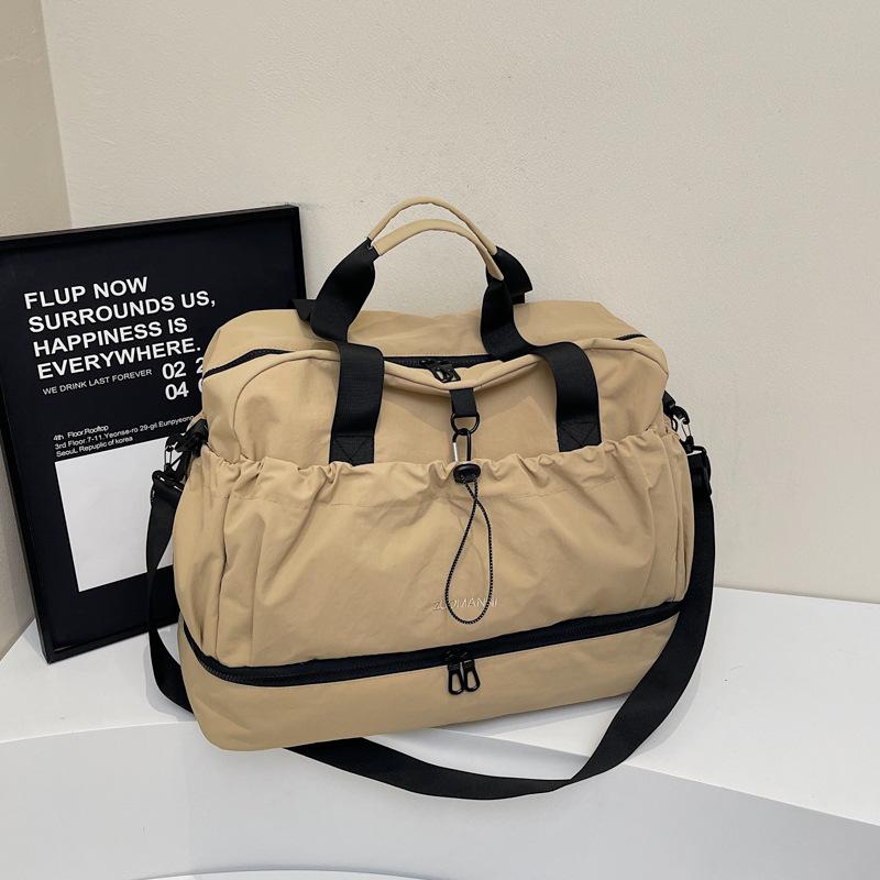 

2025 Large Capacity Sports Fitness Travel Bag with Dry/Wet Separation хаки