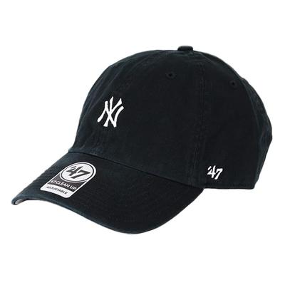 Casquette '47 Brand New York Yankees CLEAN UP - Mini Logo Noir Réglable Casquette Papa