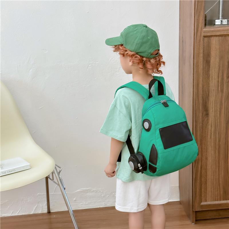 Modern Colorful Canvas Backpack For Kids Lightweight Ergonomic School Bag For Boys And Girls