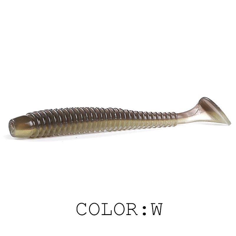 2025 HOT Impact Ring Shad Fishing Lure Soft 63mm 80mm 97mm Plastics Baits Swimbait Jigging LureBait perch Lures