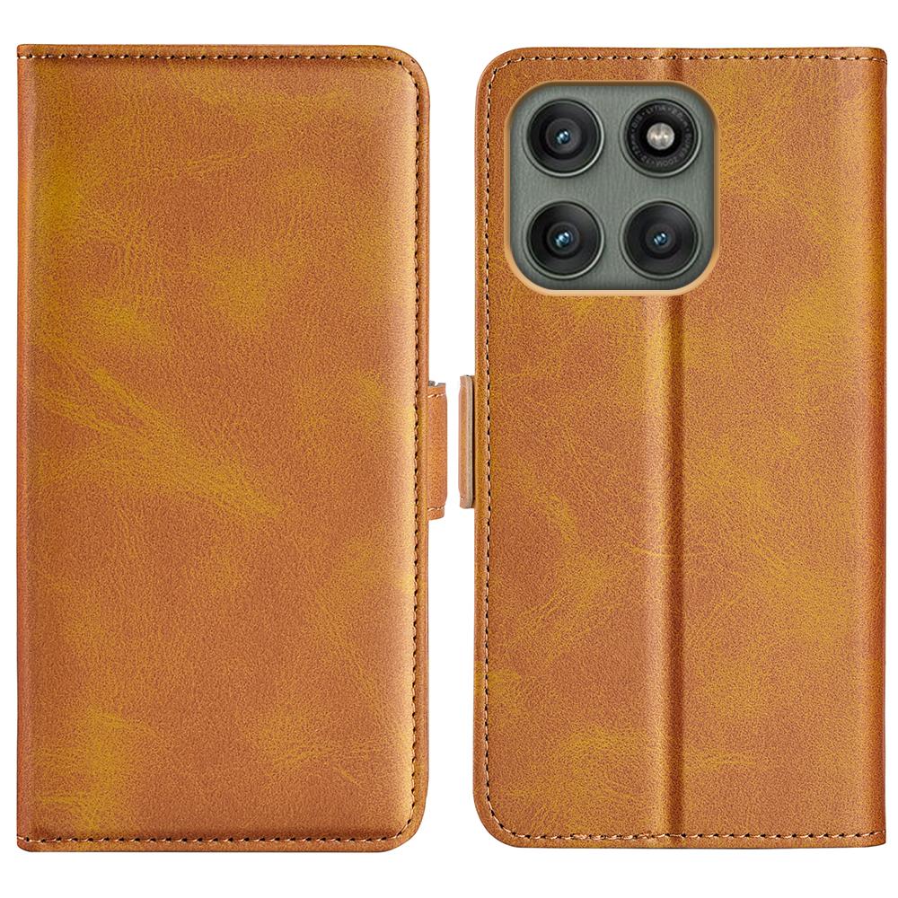 For Motorola Edge 60 Pro 5G Case Calf Texture Leather Wallet Phone Cover