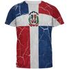 Den dominikanske republikk 3D-trykte T-skjorter for menn kvinner avslappet gate kort ermet topper pustende komfortable utendørssports-t-skjorter