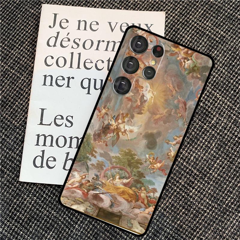 Renaissance Angels Case For Samsung Galaxy S25 S24 Ultra S20 S21 S22 S23 Ultra S9 S10 Plus S25 FE Back Cover